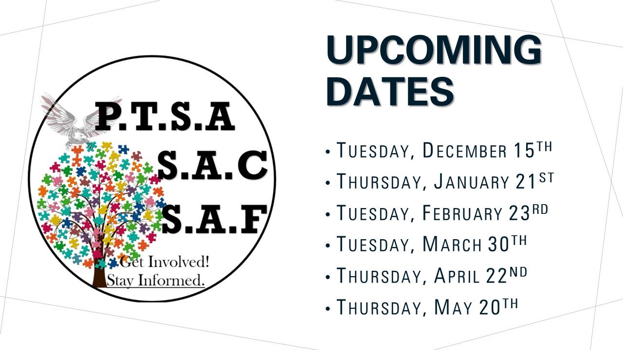 SAC/SAF/PTSA Dates
